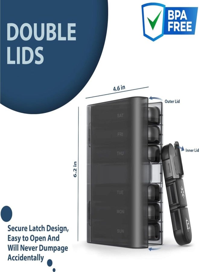 TYAGY Weekly Pill Organizer Box, 7 Days 3 Times Daily, Medicine Storage Container for Travel and Home - Image 5